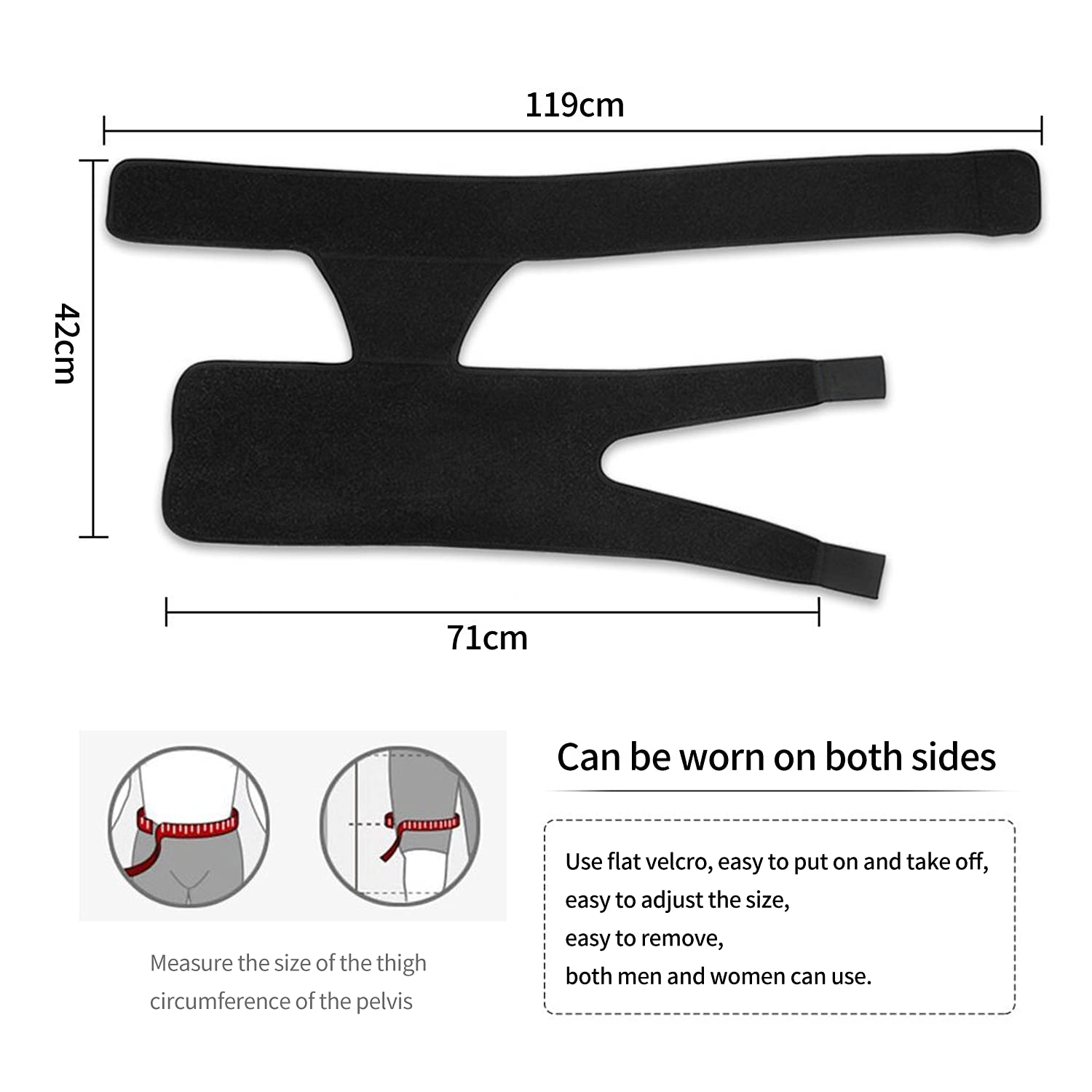 Hip Brace for Sciatica & Groin Pain Relief – Compression Support Wrap