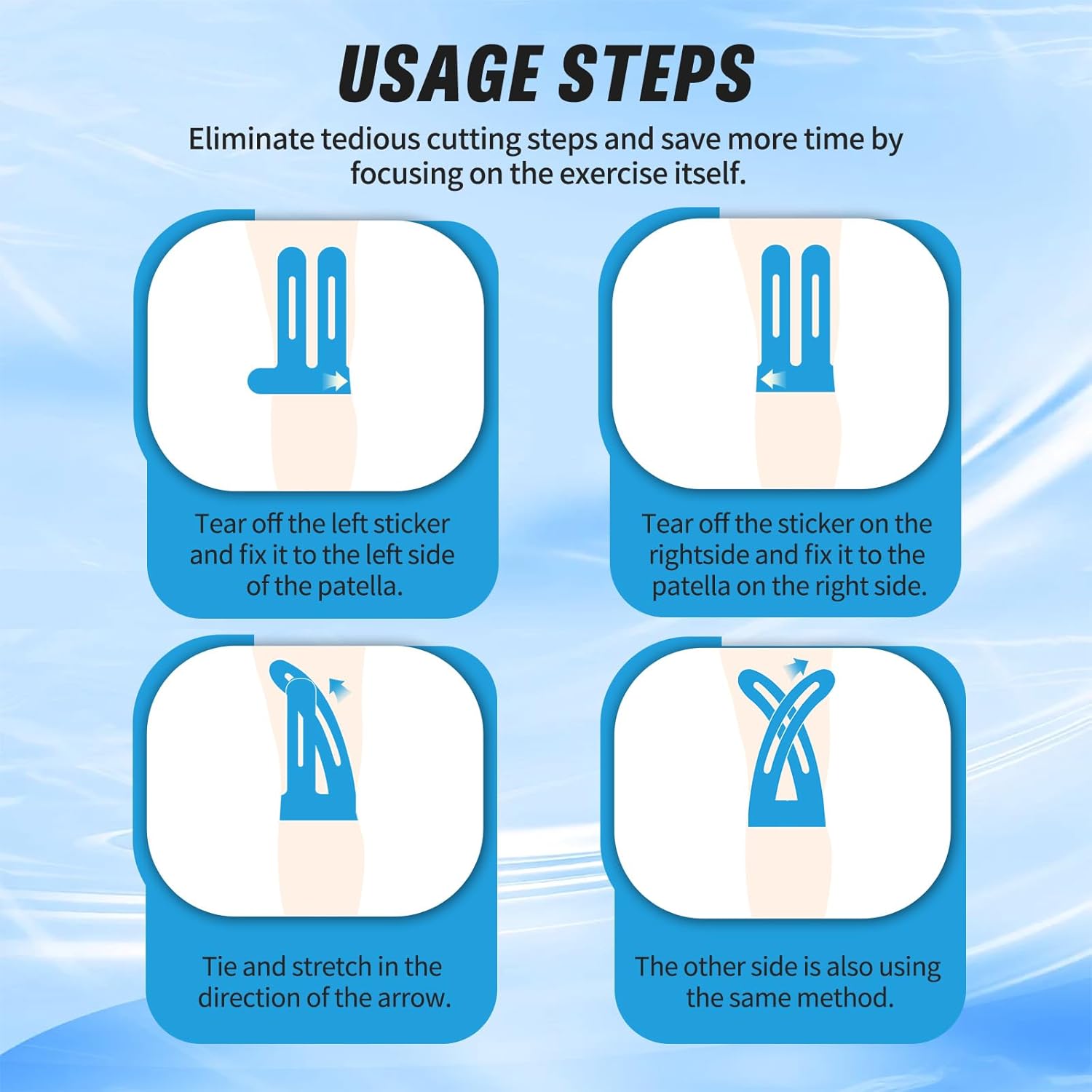 Precut Kinesiology Tape For Knees