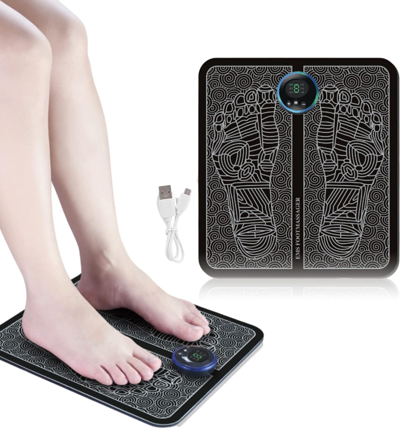 EMS Foot Massage Mat with Acupoints Stimulator
